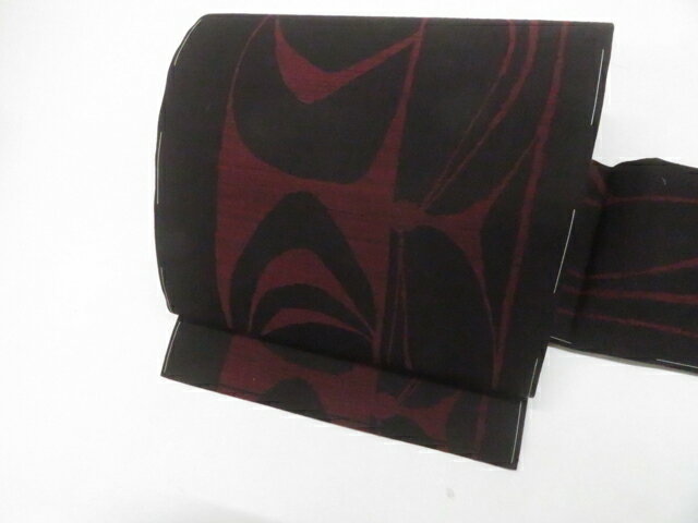 【中古】リサイクル着物 九寸名古屋帯 紬地 六通柄 しつけ付 正絹 美品 kyo7b11-365【リサイクル】宝の山