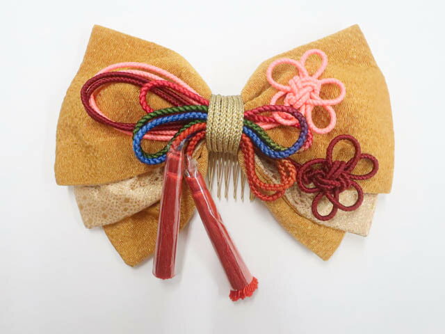 【中古】和装小物 和雑貨 髪飾り リボン ちりめん 美品 r7w11-1985【リサイクル】宝の山