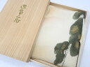 【中古】【着物】 和装小物 ちりめん 帛紗 袱紗 ふくさ 松文 金彩 落款入り kyo7w05-325【リサイクル】宝の山