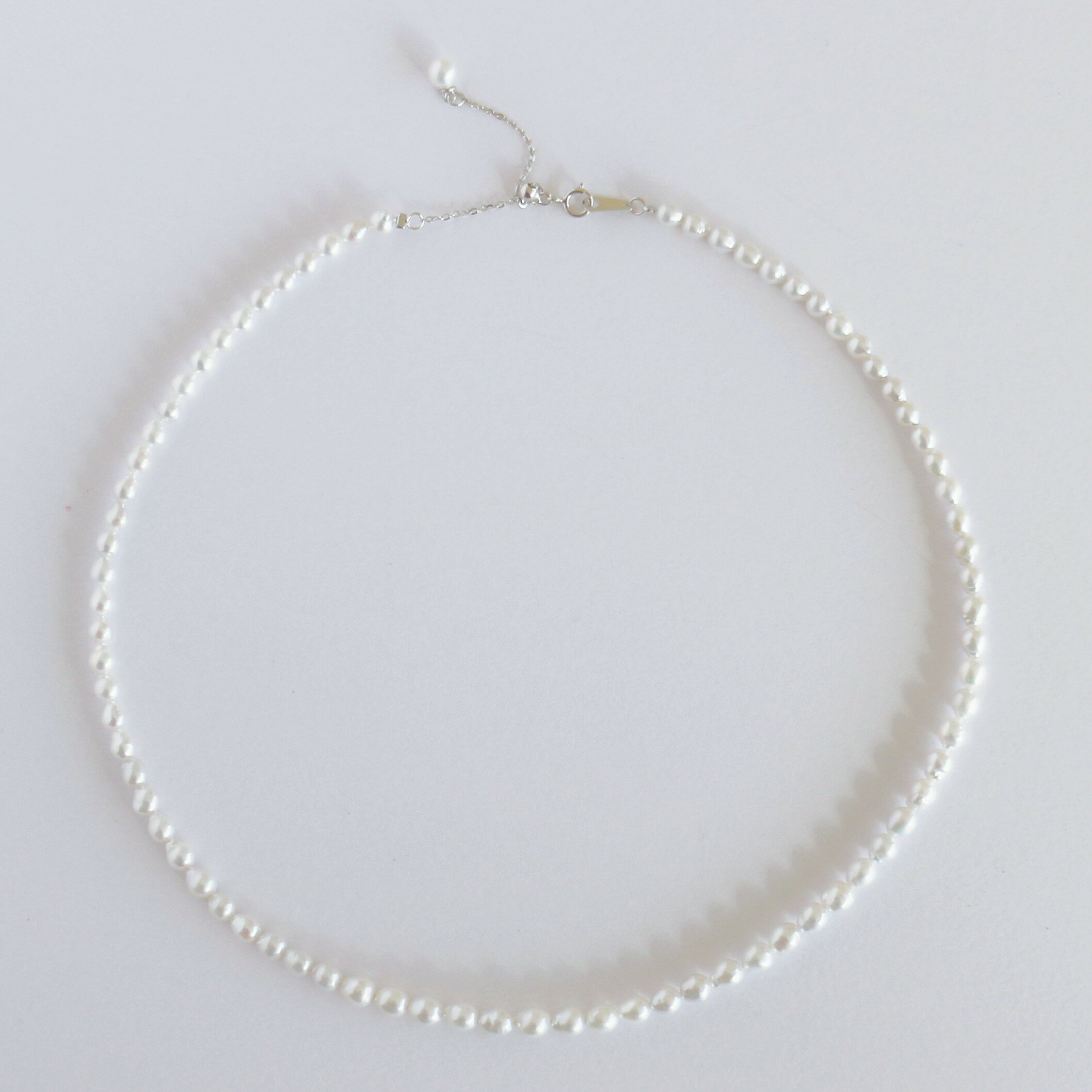 ベビーパール ネックレス パール ネックレス 3mm 4mm 淡水パール ネックレス 本真珠 カジュアル パールネックレス 金属アレルギー対応 ドロップ ベビーパール 重ね付け フォーマル バロックパール 小粒 パーティー 結婚式 オフィス 普段使い おしゃれのサムネイル