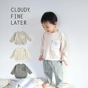 CLOUDY, FINE LATER ロゴポケット長袖Tシ