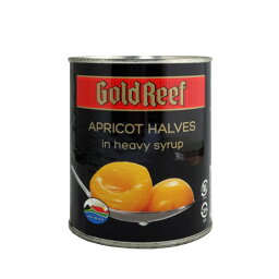 ゴールドリーフ あんず（アプリコットハーフ）缶 825g 南アフリカ産（賞味期限：2024.12.01） 杏子フルーツ缶詰