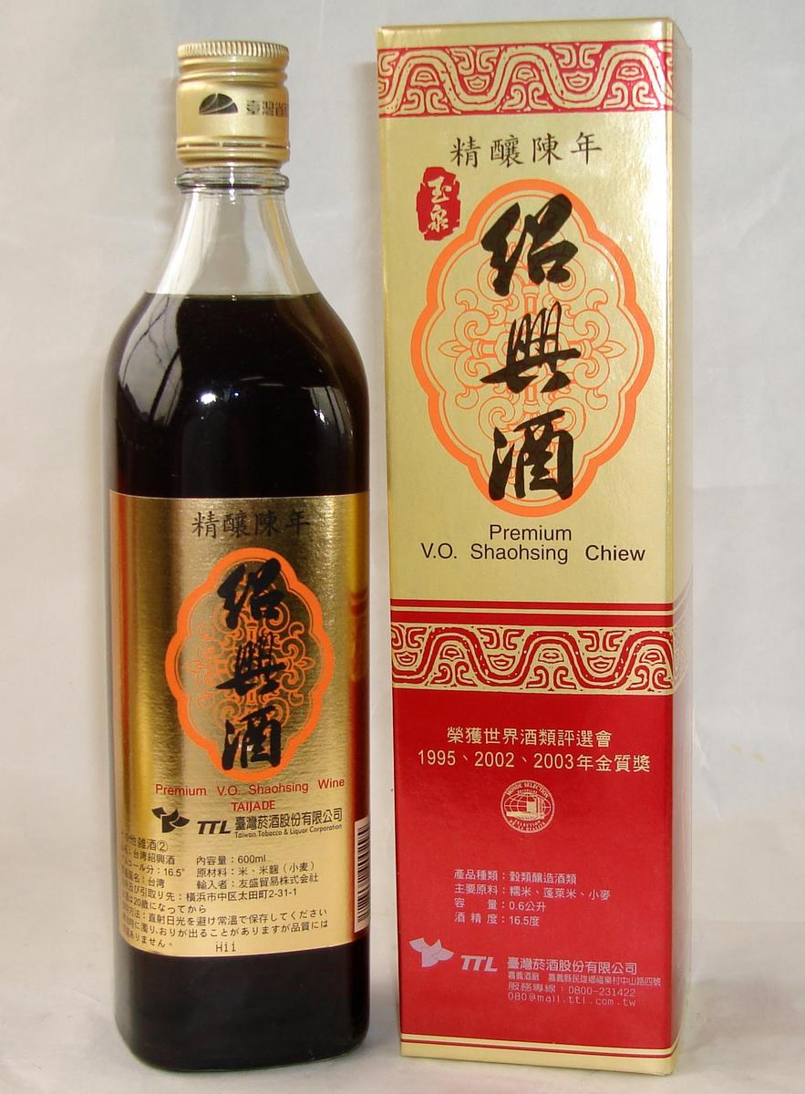 台湾精醸陳年紹興酒10年 600ml/瓶 台湾紹興酒