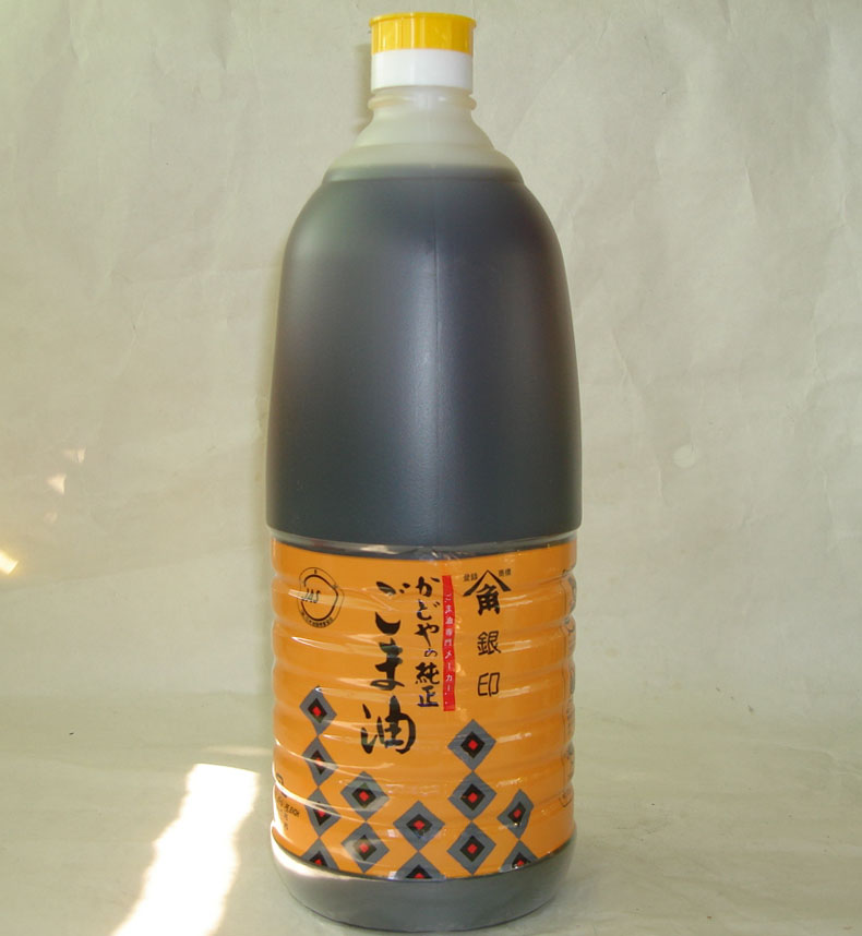 かどや 銀印 胡麻油 濃口 1650g x6本【純正ごま油100％】日本製国産（賞味期限：2025.05.28）