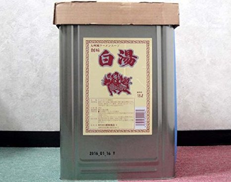 創味食品 九州風ラーメンスープの素 白湯(パイタン) 18L／缶 業務用だし