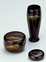 【茶器・茶道具/茶箱】茶箱道具三点セット 溜 遠山