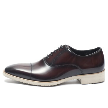 匠の靴 日本製 軽量 本革 ビジネスシューズ メンズ 3E ストレートチップ 内羽根 カジュアル ドレス シューズ TT-31 . 衝撃吸収低反発インソール中敷き 軽量靴底アウトソール 手染め仕上げ 匠TAKASHI Made in JAPAN