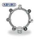 【永田製作所】丸型七頭口(六角ステ入)外径φ78(G1/4)噴口 洗浄 消毒 噴霧器用品(4)