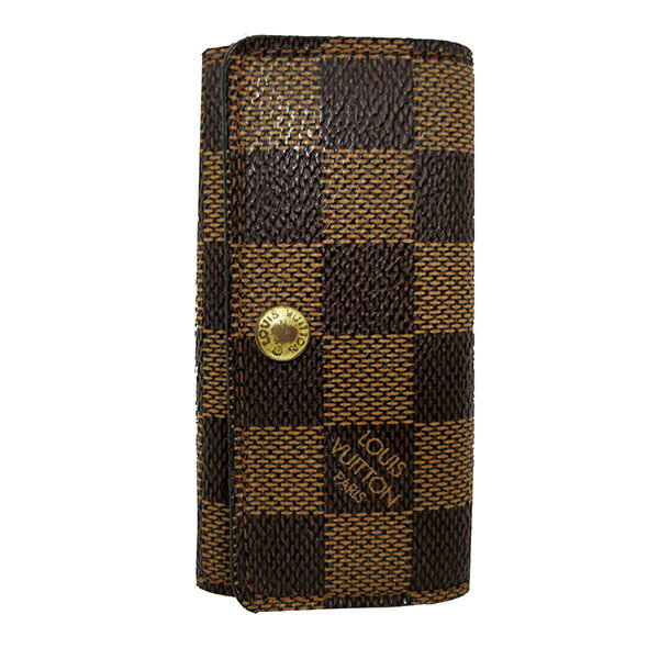 【LOUIS VUITTON】ルイ ヴィトン 4連キーケース ダミエライン ミュルティクレ4 N62631 中古ランクB 激安 メンズ レディース 小物 お洒落【全国送料無料】【あす楽対応】【中古】