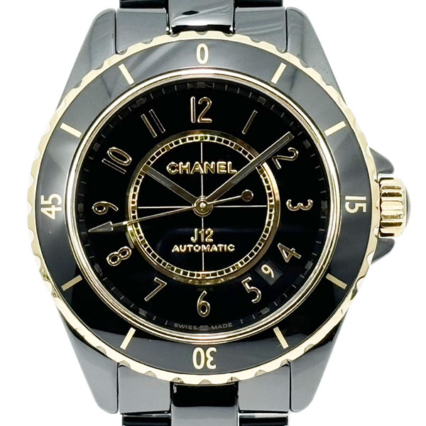 【CHANEL】【H9541】シャネル　J12　メンズ腕時計　レディース腕時計　ユニセックス　男女兼用　K18×セラミック　中古ランクS　【動画あり】【全国送料無料】【中古】