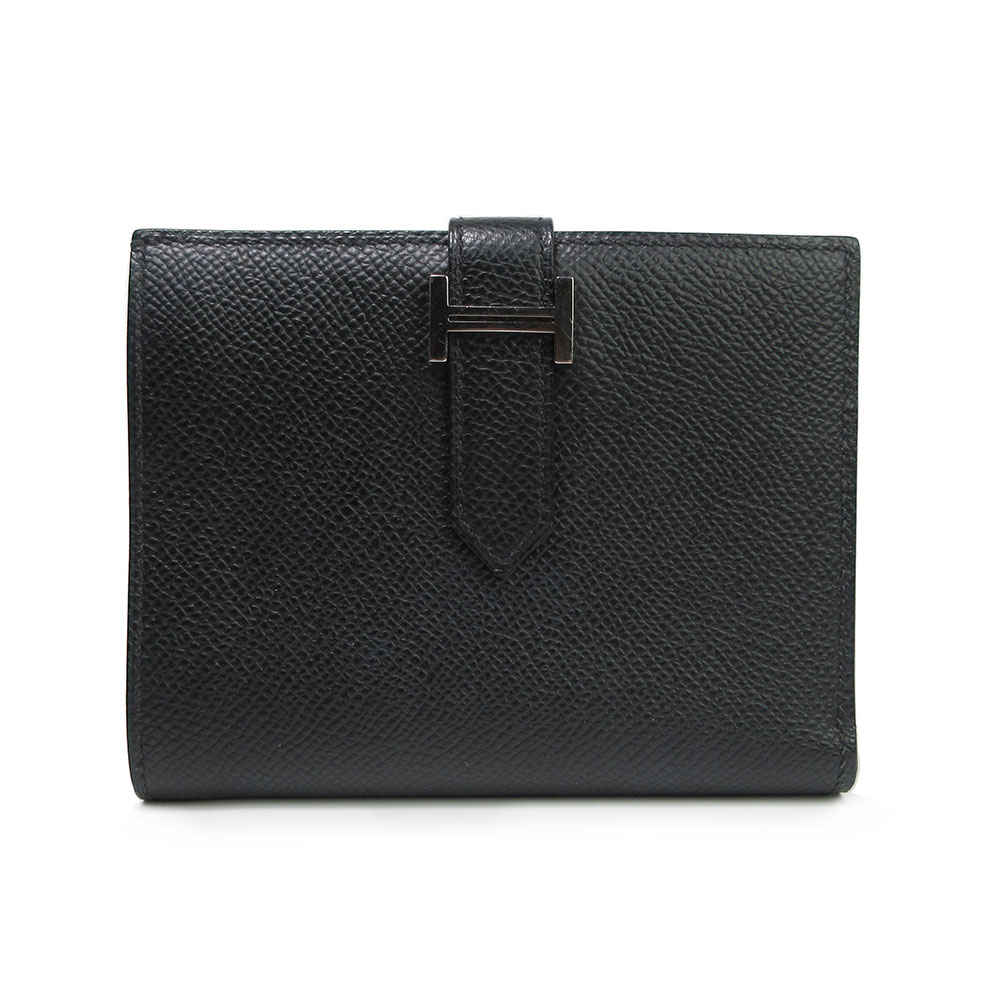 【HERMES】 エルメス ベアンコンパクト エプソン 銀金具 財布 格付けA お洒落【商品動画】【全国送料無料】【中古品】