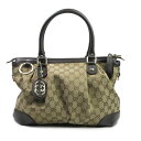 【GUCCI】【247902】グッチ 2wayバッグ ショルダーバッグ ハンドバッグ GG柄キャンパス×レザー 中古ランクAB お洒落【動画あり】【全国送料無料】【中古】(4)