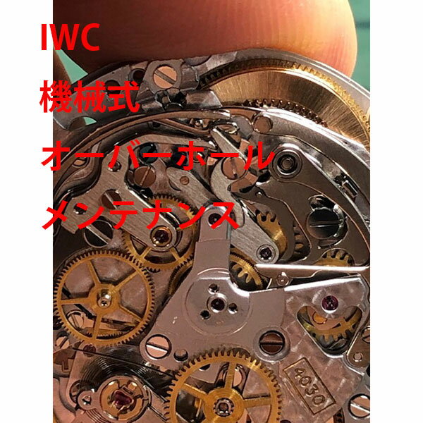 【IWC】 機械式 3針 デイト 分解洗浄 オーバーホール 修理 メンテナンス レディース メンズ 腕時計【動画あり】【全国送料無料】