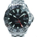 OMEGA 2834.50 Seamaster GMT オメガ シーマスターGMT 自動巻 腕時計 機械式 稼働品 中古A omega seamaster gmt 【動画あり】【全国送料無料】【中古】
