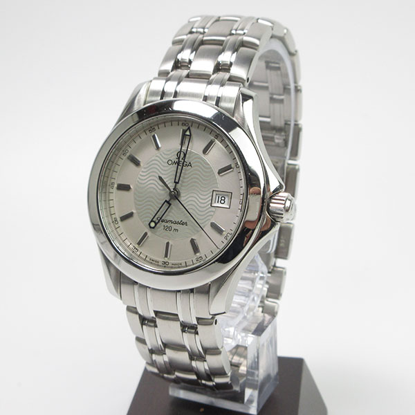 【OMEGA】【2511.31】 Seamaster120 オメガ シーマスター120 銀文字盤 腕時計 電池式 クォーツ 中古AB【動画あり】【全国送料無料】【中古】