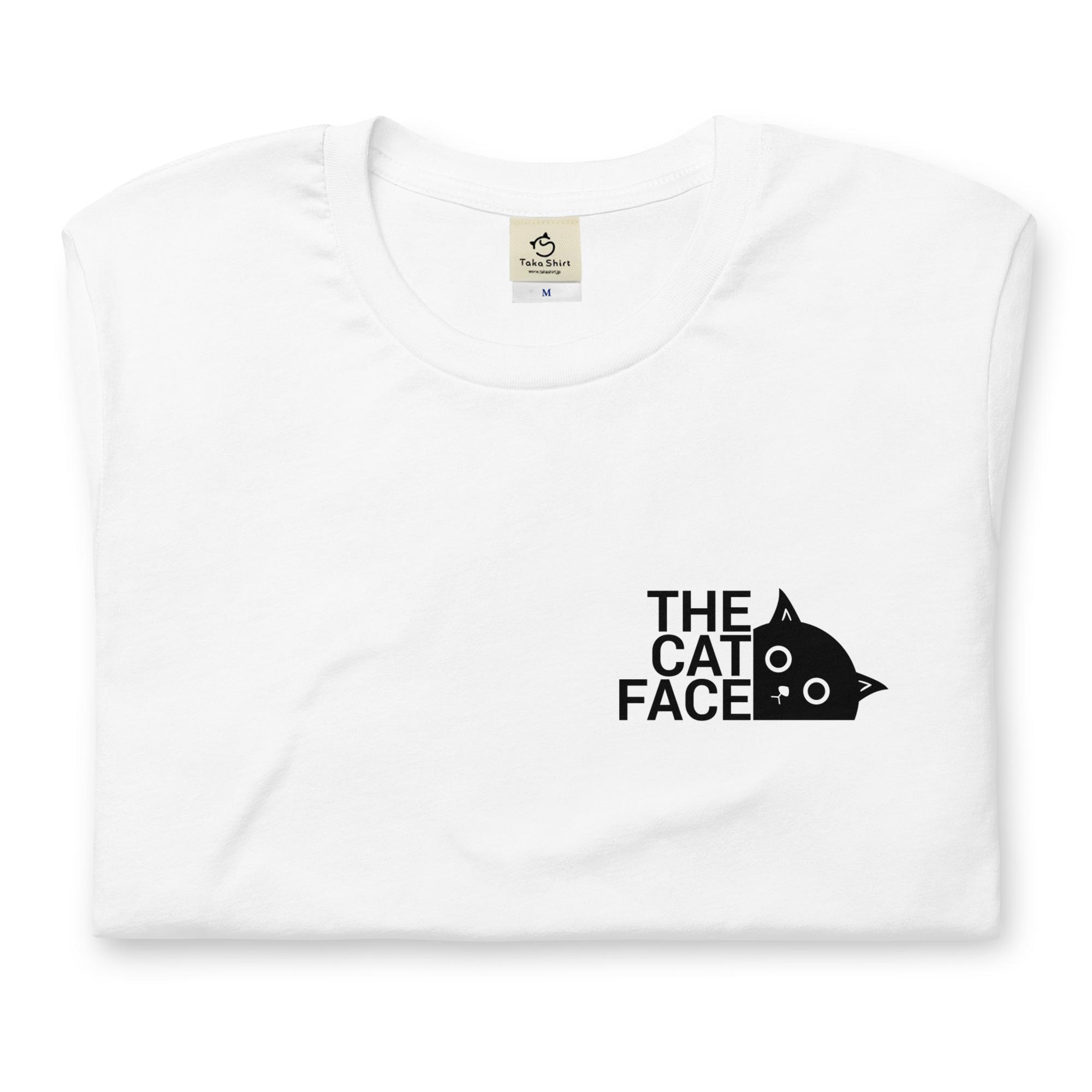 The cat face 猫tシャツ 猫グッズ ネコ柄 猫柄 服 ねこ柄 シャツ 誕生日プレゼント 彼女 猫好き かわいい おもしろ 可愛い ねこ 猫 メンズ レディース ペアルック おしゃれ 猫柄生地