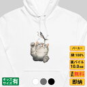 【最大2000円OFFクーポンあり】《買い物マラソン》 パーカー メンズ レディース スウェット トップス 長袖 裏パイル ゆったり かわいい おもしろ ねこ ...