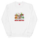 【最大2000円OFFクーポンあり】《買い物マラソン》【半額・2000円OFFクーポンあり】猫クリスマス 猫 トレーナー ねこ かわいい 猫イラスト 猫tシャツ...