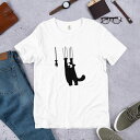【 50%OFFクーポン★半額 商品あり】 ネコ イラスト Tシャツ キッズ│かわいい動物 おちゃめ 猫 子供服 半袖 男女兼用 通園 保育園 夏服 プレゼント...