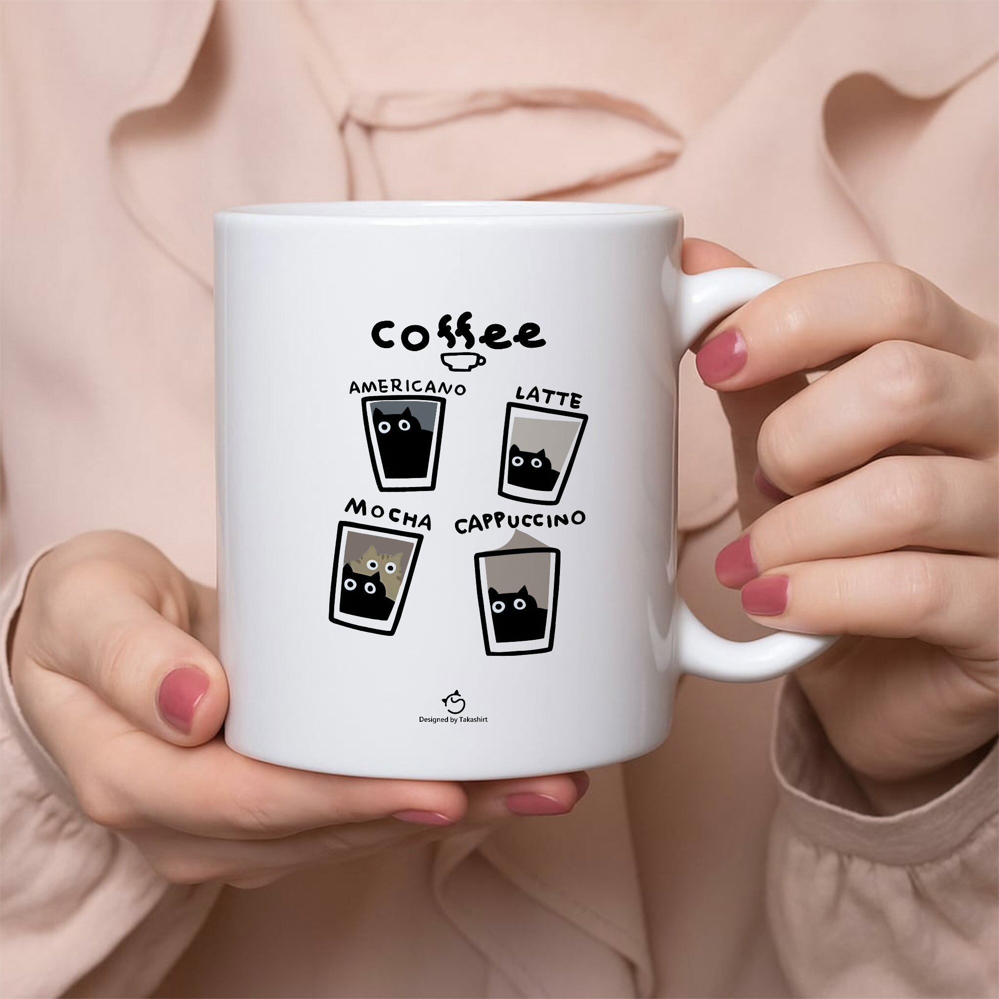 マグカップ 猫イラスト 猫コーヒー ｜猫好きにおすすめの面白い猫グッズ プレゼントにも最適