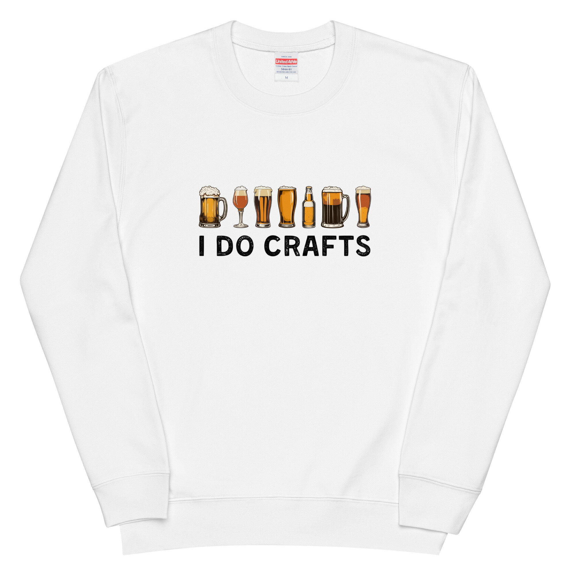 「 I DO CRAFTS」居酒屋・飲み会で話題の面白 トレーナー ビールトレーナー 日本酒・ビール・焼酎・ウ..