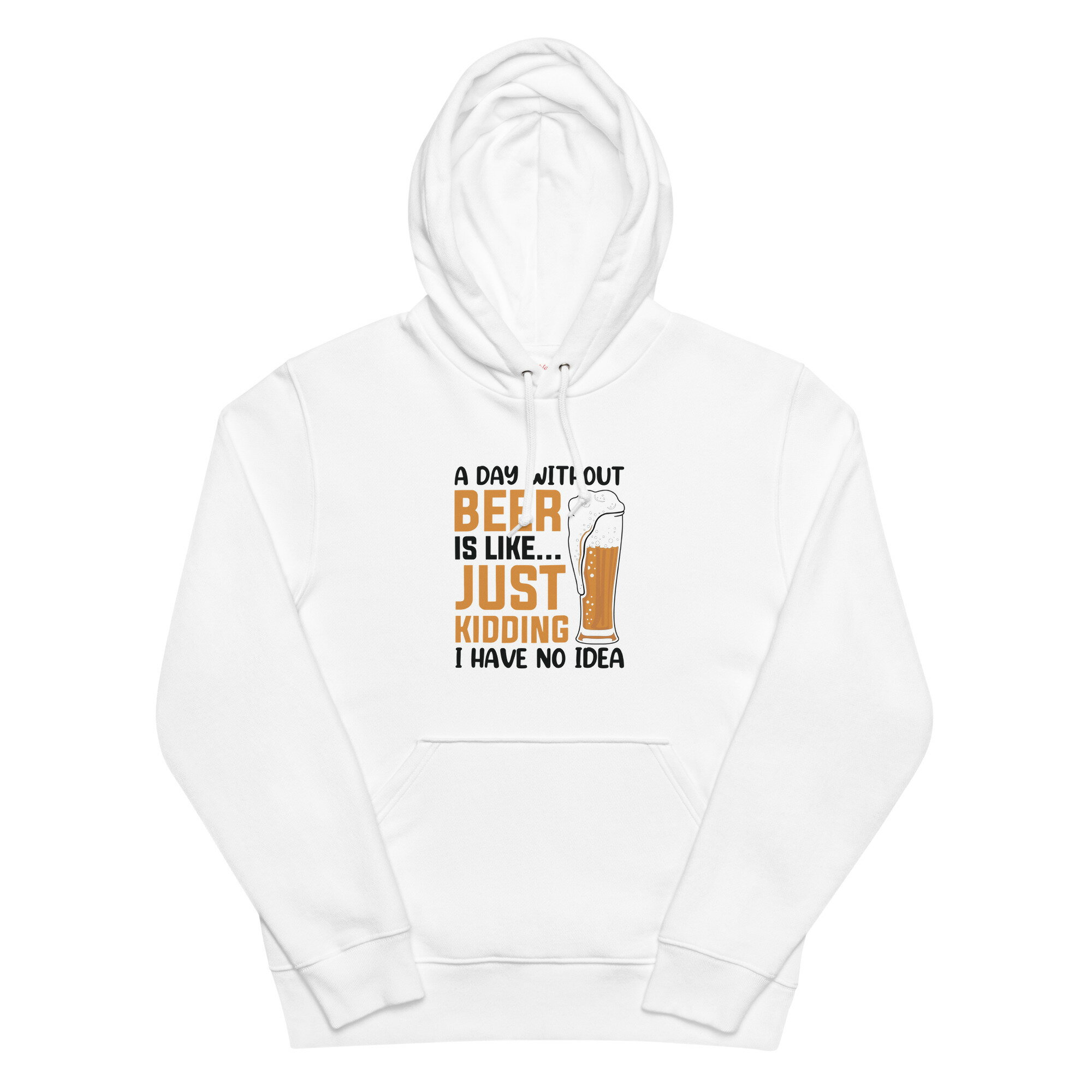 「A DAY WITHOUT BEER IS LIKE ... 」居酒屋・飲み会で話題の面白 パーカー ビールスウェット 日本酒・..