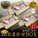 プレミア和歌山特別賞 紀州備長炭熟成 訳あり ( おまかせ BOX 3kg ) ひもの 干物 干物セット お取り寄せ 切り身 無添加 詰め合わせ 大容量 訳あり...