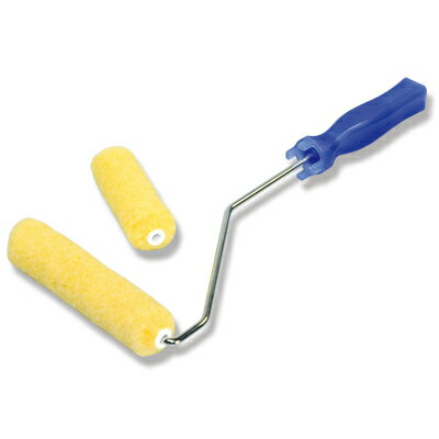 スモールローラー イエロー 中毛（10本入）DIY 塗装 防水 塗料 ペンキ