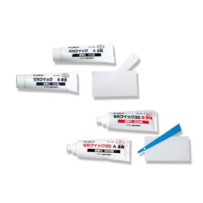 SRクイック接合 接着 注入 プラグ パイプ 固定 ピンホール 欠損 補修 石材 タイル コンクリート 金属 ..