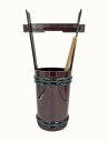 手桶 ひしゃく付き 直径14cm×本体深さ24cm×高さ48cm 送料無料 お墓参り用 セット 墓参り 桶 プラスチック製 手おけ ヒシャク セット 長持ち て...