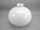 【有田焼】【人間国宝】【井上萬二】【本人作】 白磁丸形壺 (径 約22.5cm 高さ約21cm)(3)