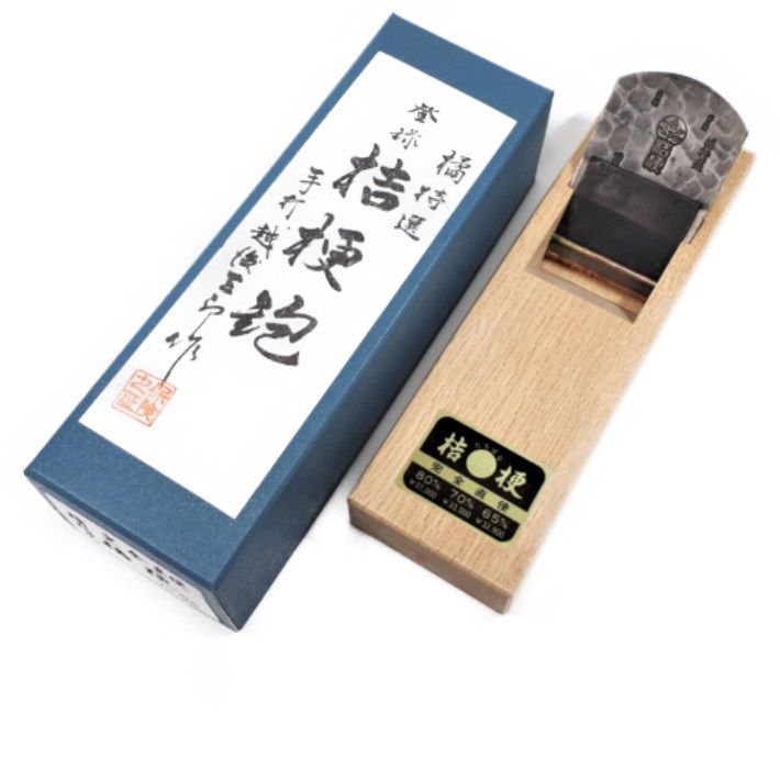 鉋 橘特選 「桔梗鉋」柾目台 寸八 70mm 手打 越後三郎作【新潟 与板】