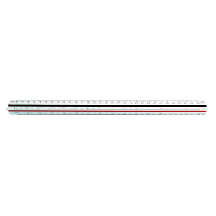 シンワ 三角スケール A-30 30cm 土地家屋調査士用 JIS 74950【図面 製図】