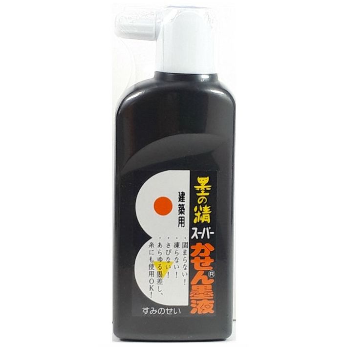 墨運堂 墨の精 スーパーかせん墨液 180ml【建築用 墨汁 墨液】