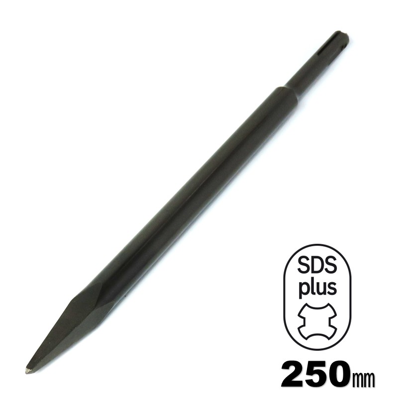 Rakuten - ラクダ SDS-プラス ブルポイント 10φ×250mm 10132【ハンマ ハツリ はつり 軽量 ハンマドリル】
