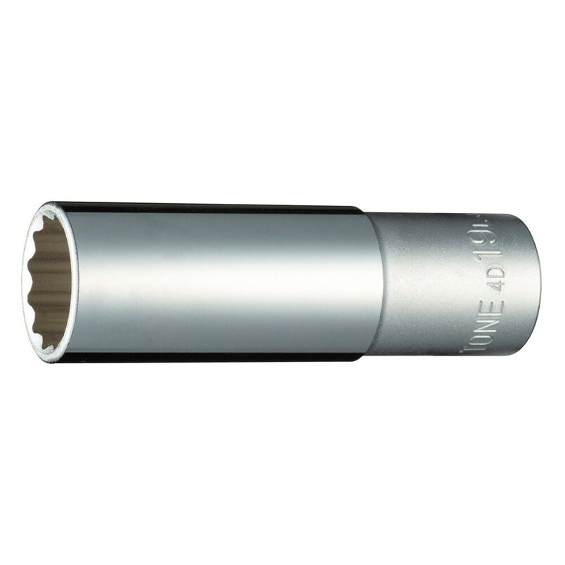 乐天商城 - TONE ソケットレンチ ディープソケット(12角) 19.0mm 4D-19L 差込角12.7mm【1/2 12.7mm 4分用 交換ソケット】