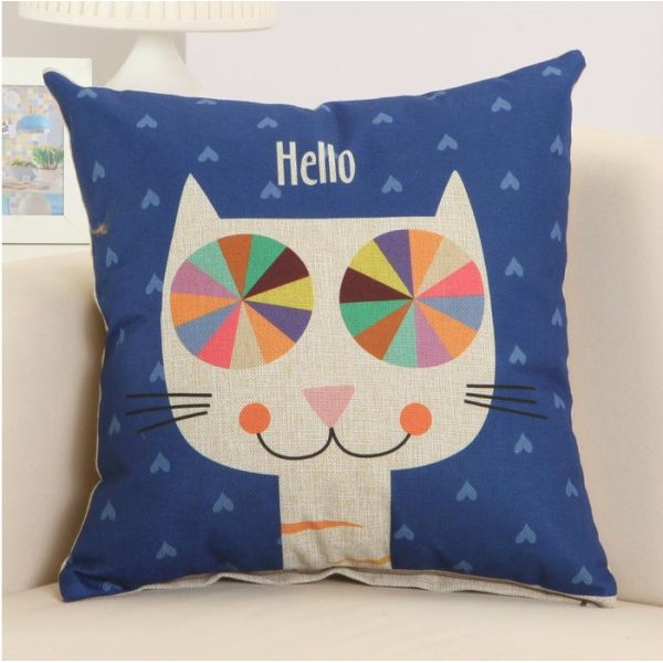 クッションカバー 北欧　雑貨　お洒落　インテリア　45cm×45cm 結婚祝い 新築祝い　可愛い　綿麻　水洗..