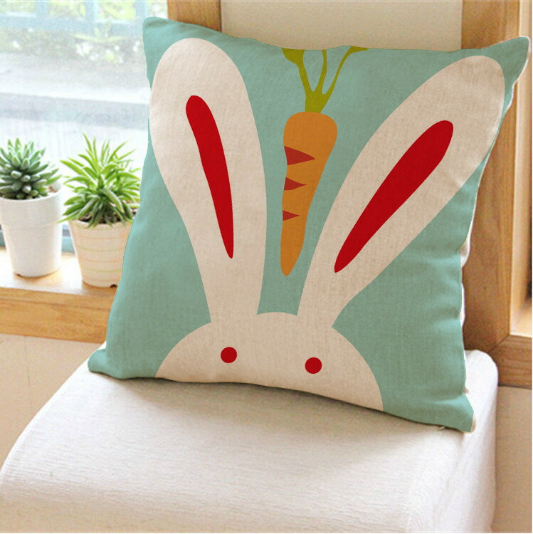 クッションカバー 北欧　雑貨　お洒落　インテリア　45cm×45cm 結婚祝い 新築祝い　可愛い　綿麻　水洗..