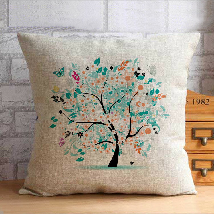 クッションカバー 北欧　雑貨　お洒落　インテリア　45cm×45cm 結婚祝い 新築祝い　可愛い　綿麻　水洗..