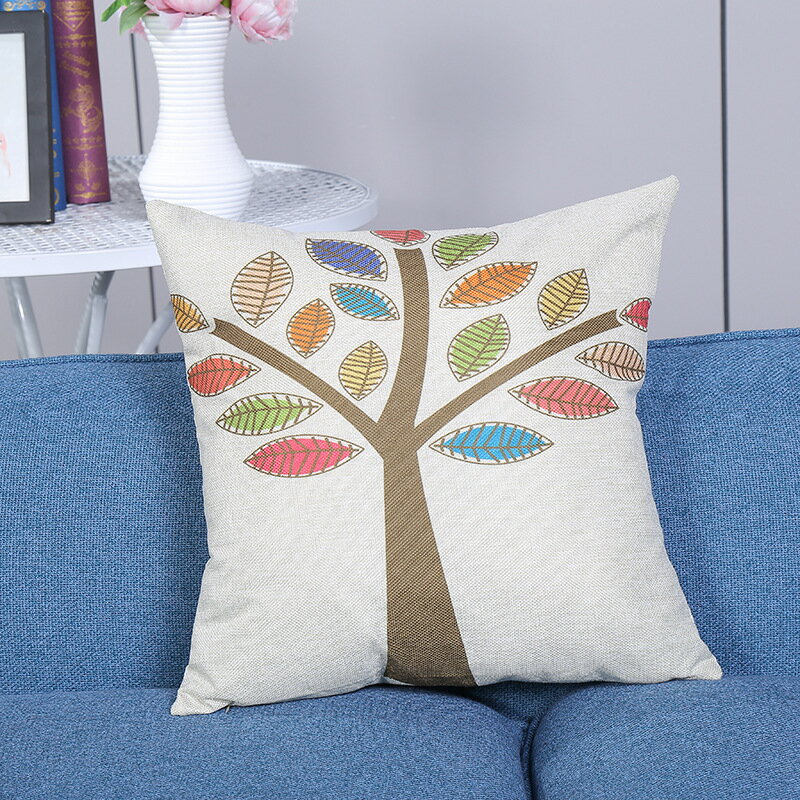 クッションカバー 北欧　雑貨　お洒落　インテリア　45cm×45cm 結婚祝い 新築祝い　可愛い　綿麻　水洗..