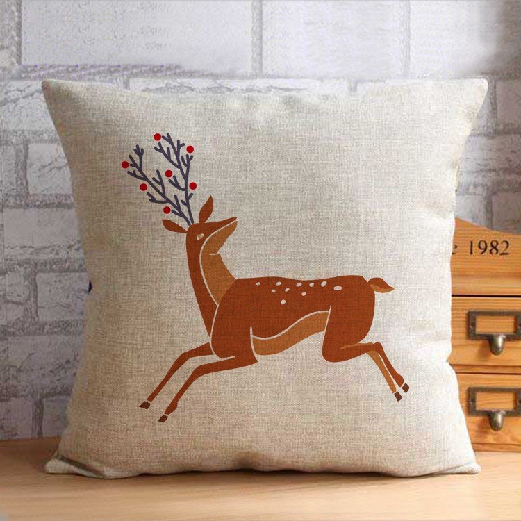 クッションカバー 北欧　雑貨　お洒落　インテリア　45cm×45cm 結婚祝い 新築祝い　可愛い　綿麻　水洗..