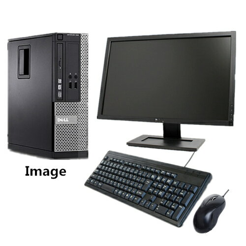 ポイント10倍 中古パソコン Windows XP Pro/22型大画面液晶+純正マイクロソフトMicrosoft Office Personal 2010/DELL Optiplex 7010 Core i5 3470 3.2G/メモリ4GB/新品SSD 240GB/DVD-ROM/オプション有 1