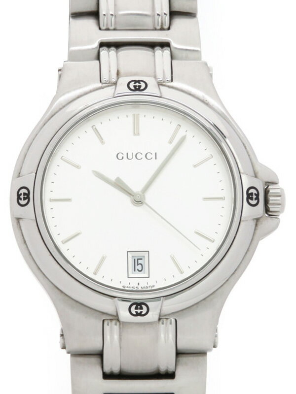 【GUCCI】【電池交換済】グッチ『9040M』YA090318 メンズ クォーツ 1週間保証【中古 ...