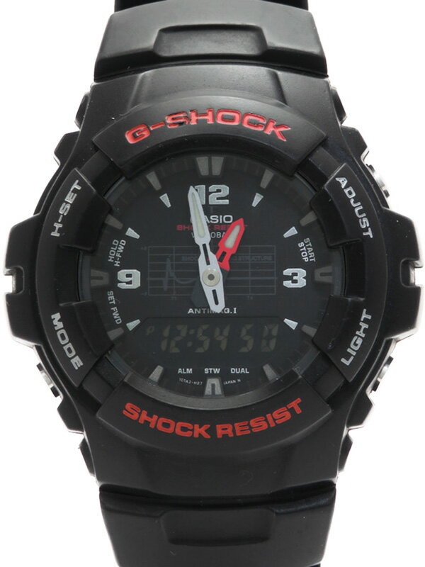 【CASIO】【G-SHOCK】【電池交換済】カシオ『Gショック デジアナ』G-100-1BMJF  ...