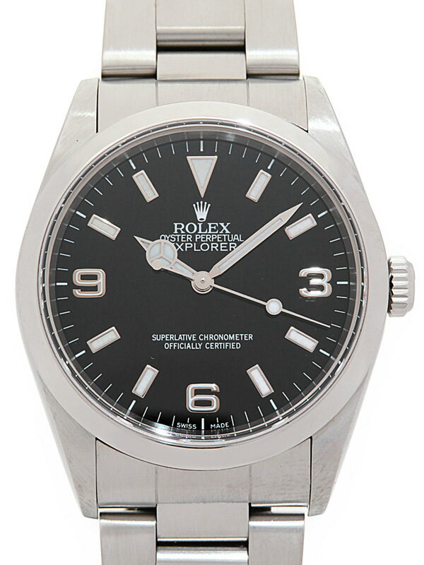 【ROLEX】ロレックス『エクスプローラー1』14270 A番’99年頃製 メンズ 自動巻き 12ヶ月保証【中古】b03w/h14A