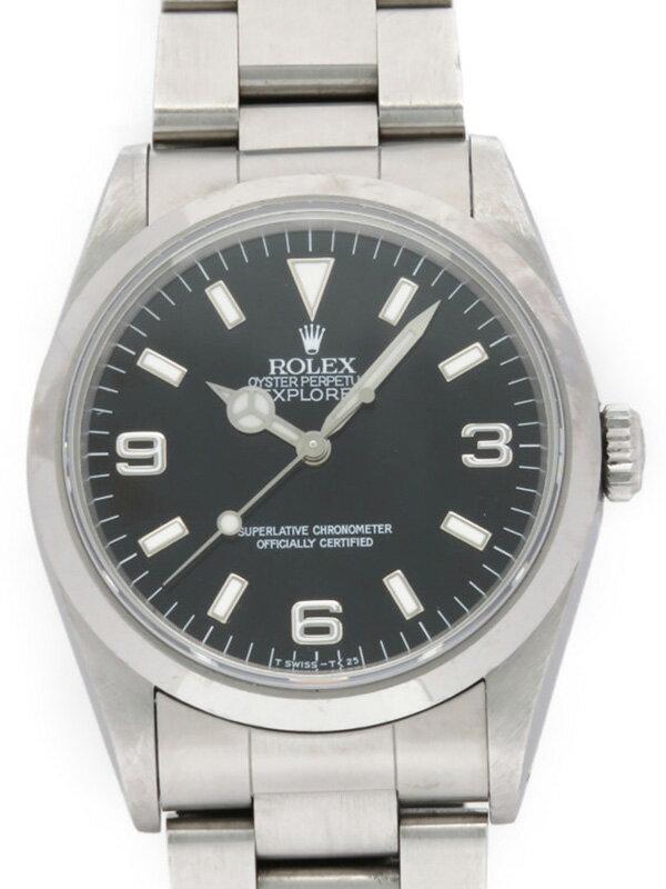 【ROLEX】【OH済】ロレックス『エクスプローラー1』14270 S番'93年頃製 メンズ 自動巻き 12ヶ月保証【中古】b06w/h17BC