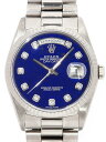 【ROLEX】【WG】【ラピスラズリ文字盤】【内部点検済】ロレックス『デイデイト 10Pダイヤ』18239G U番’97年頃製 メンズ 自動巻き 12ヶ月保証【中古】