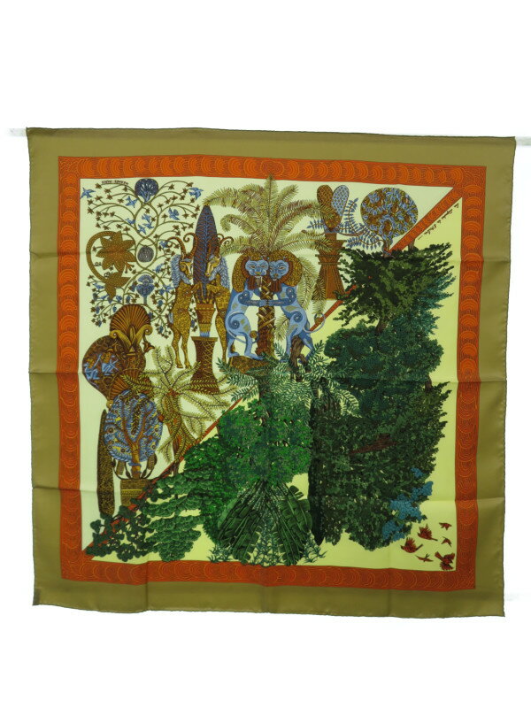 HERMES】【Les Legendes de L'Arbre】【フランス製】エルメス『カレ90