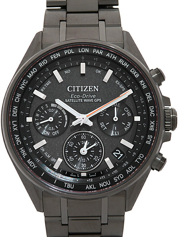 【CITIZEN】【’18年購入】シチズン『アテッサ エコドライブ ブラックチタンシリーズ』CC4004-58E メンズ ソーラー電波GPS