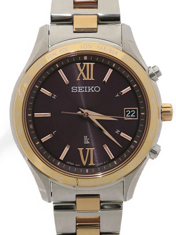 【美品】SEIKO ルキア 腕時計 7B27-0AB0 ソーラー電波 時計 腕時計(アナログ) geology.hcmus.edu.vn